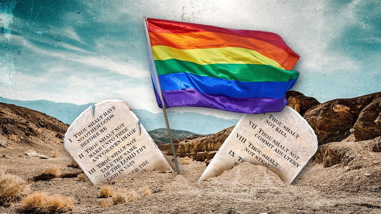 Ten Commandments out, Pride banners in