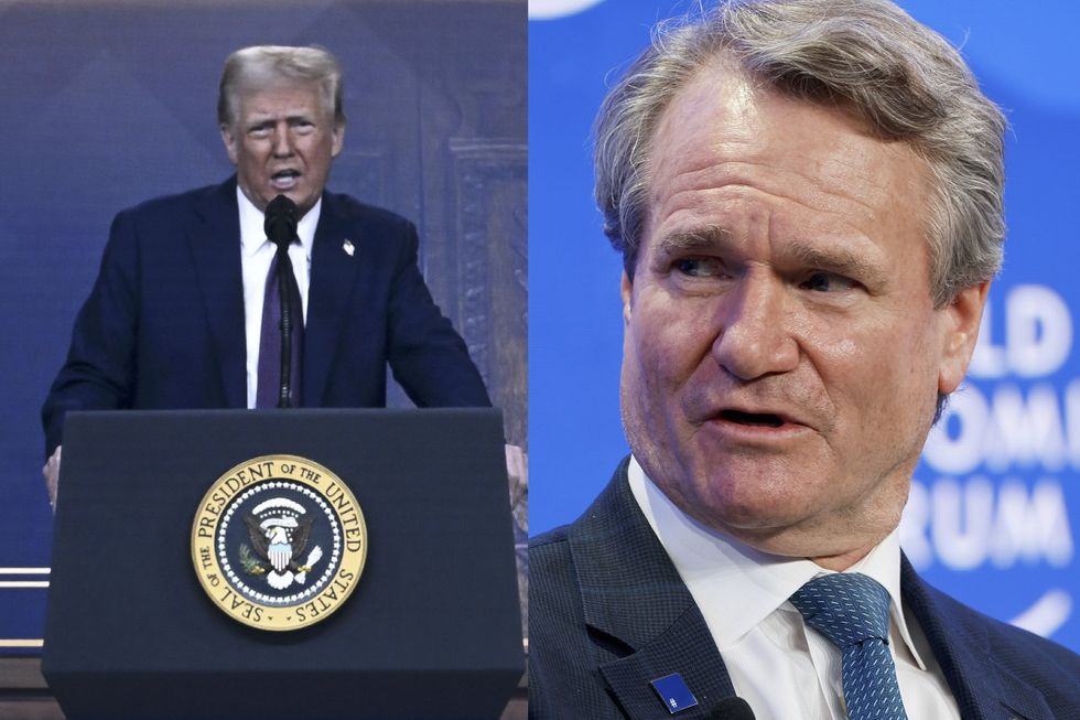 Trump confronts Bank of America CEO at World Economic Forum: 'What you're doing is wrong'