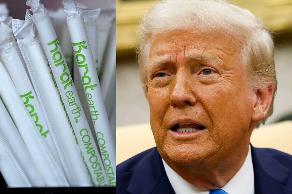 Trump says he will end 'ridiculous' Biden push on paper straws