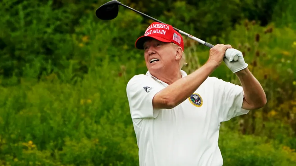 Trump wins another golf tournament, signals it may be his last, as his courses are continually vandalized