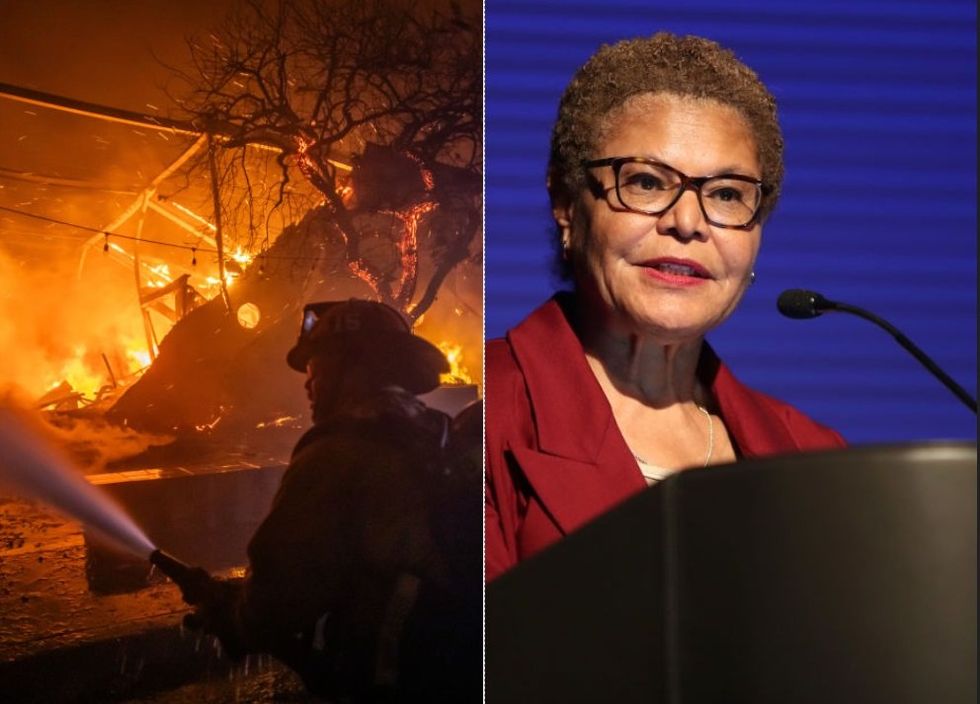 Fire hydrants out of water, Democrat mayor out of country as Los Angeles wildfires rage